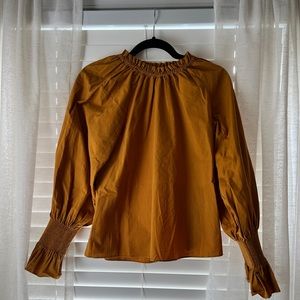 Doen Mustard 3/4 sleeve top